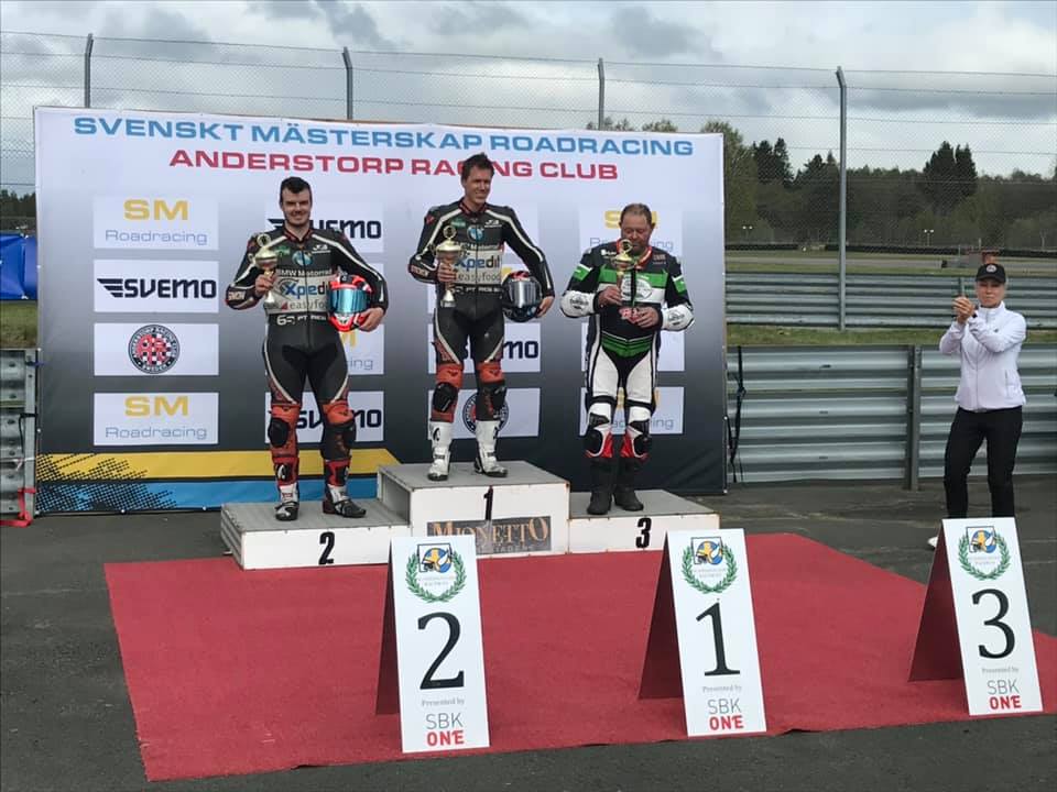 1. plads Steven Tirsgaard - 2. plads Simon Tirsgaard - 3. plads Kim Jensen.
(Foto: Adwerk.dk)